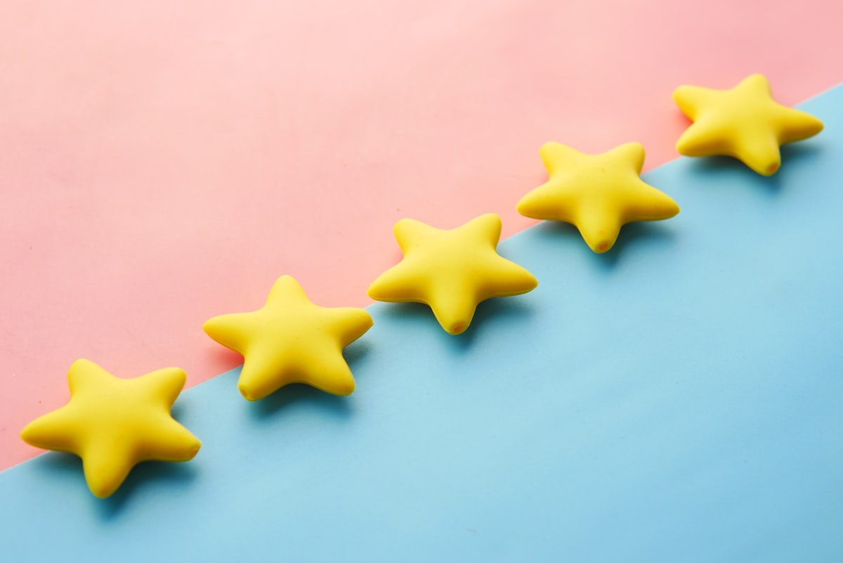 Five-star Google reviews